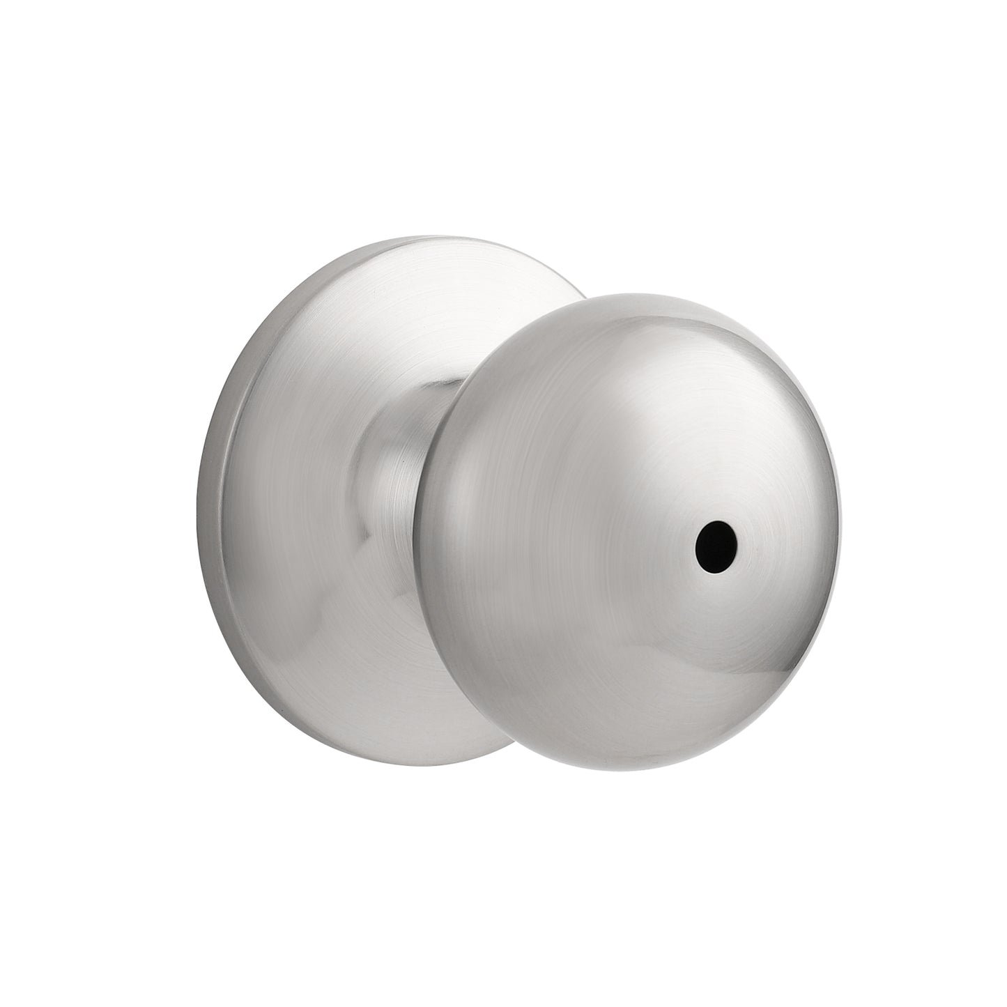 Satin Nickel Privacy Bed Bath Door Knob with Round Rosette DL5766SNBK - Probrico
