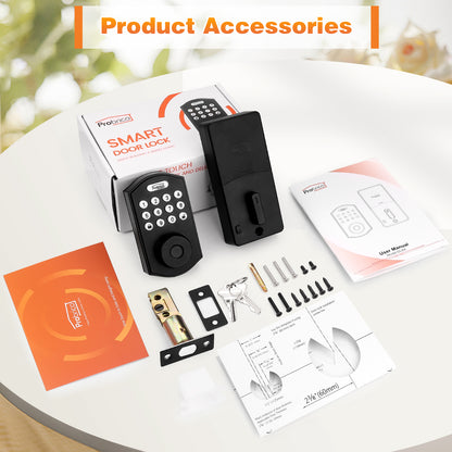 Probrico Smart Door Lock for Front Door, Keyless Entry Door Electronic Smart Deadbolt