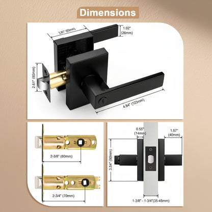 door handles dimensions
