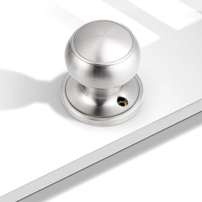 Silver door knobs