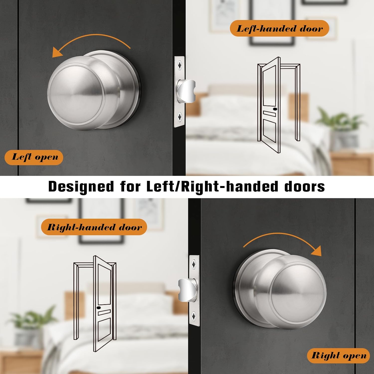 Satin Nickel Door Knobs