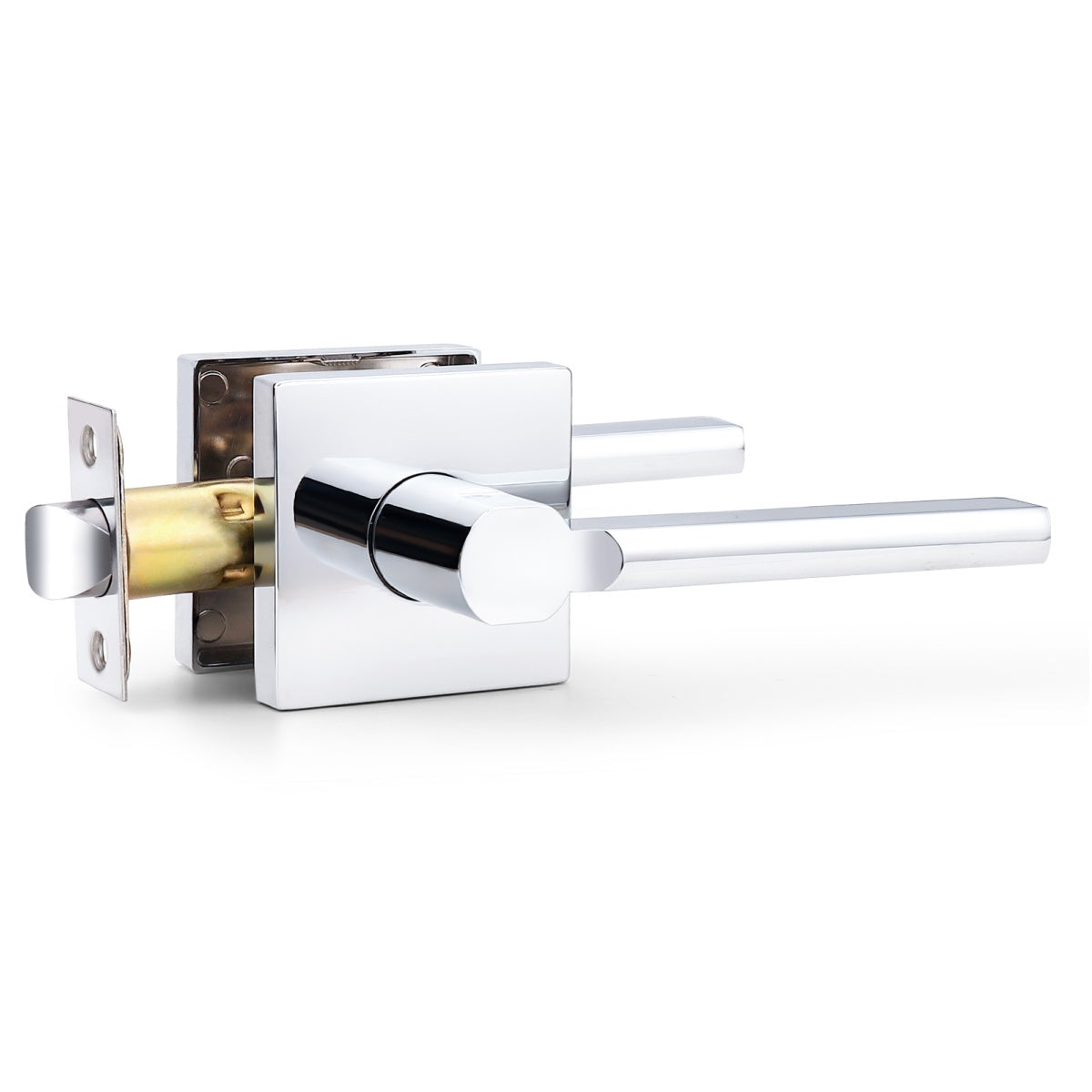 Heavy Duty Door Handles Polished Chrome Finish, Privacy/Passage Function, DL1603PC