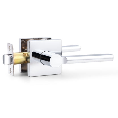 Heavy Duty Door Handles Polished Chrome Finish, Privacy/Passage Function, DL1603PC