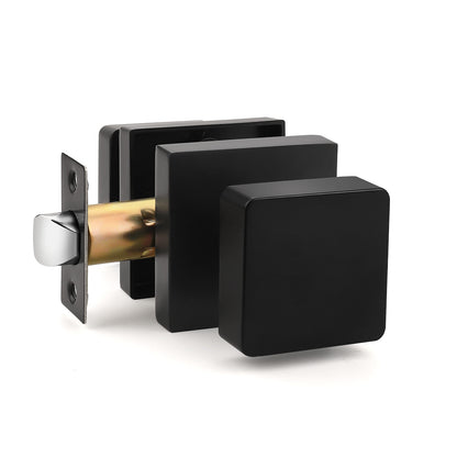Probrico Heavy Duty Door Knobs, Square  Interior Door Knobs, Privacy/Passage Door Knob for Bedroom Closet Hallway