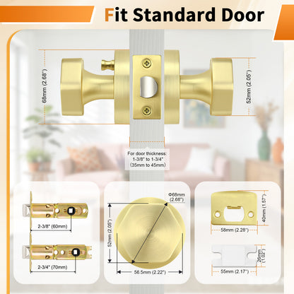 Hexagon Door Knobs 