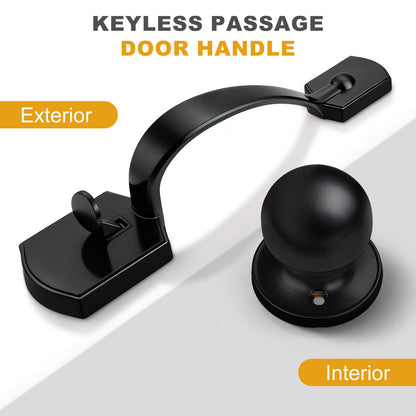 Probrico Front Door Handle / Handle Set with Deadbolt, Black, Gold, Brushed Nickel, Bronze