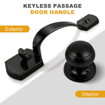 Probrico Front Door Handle / Handle Set with Deadbolt, Black, Gold, Brushed Nickel, Bronze
