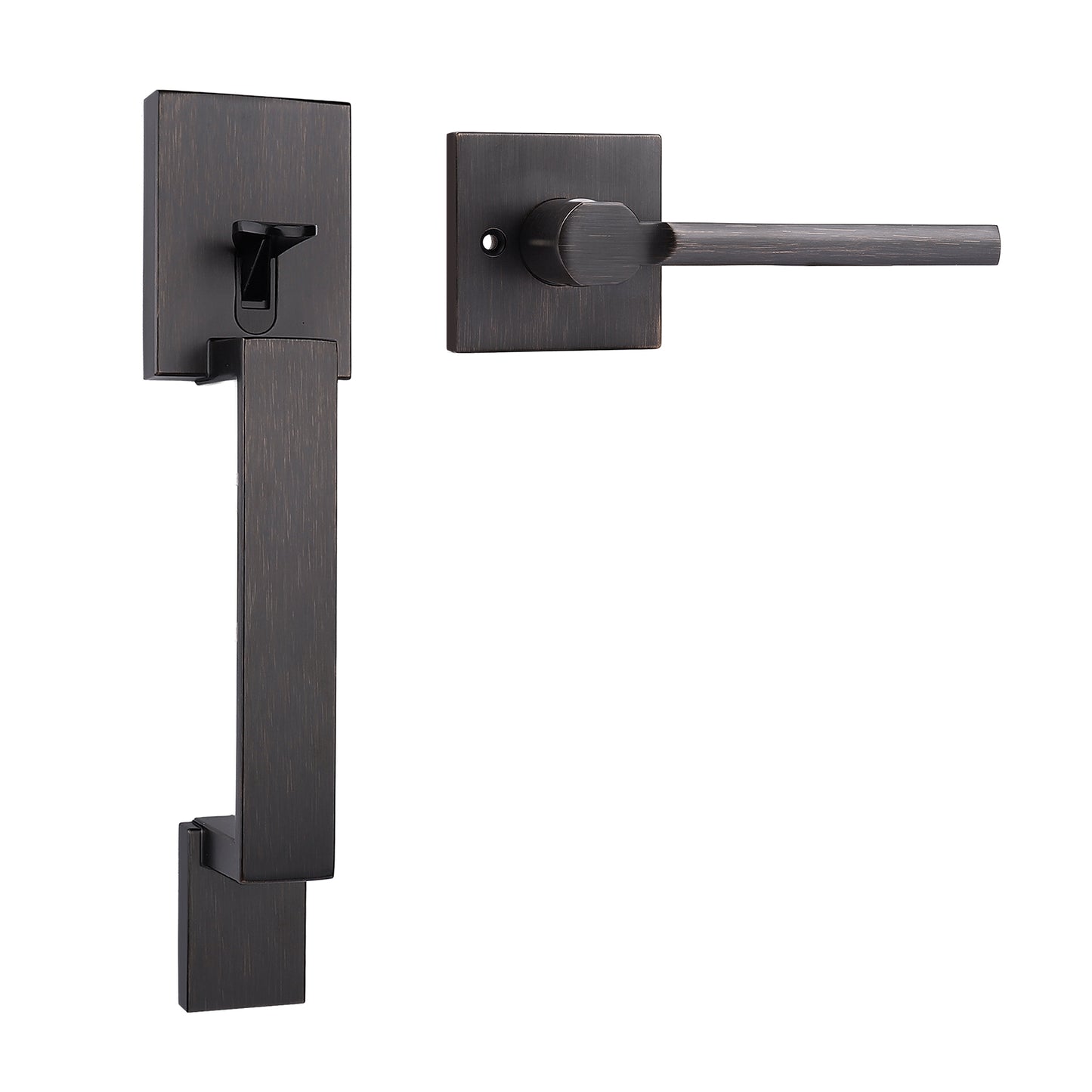 Probrico Front Door Handle / Handle Set with Deadbolt, Black, Gold, Brushed Nickel, Bronze