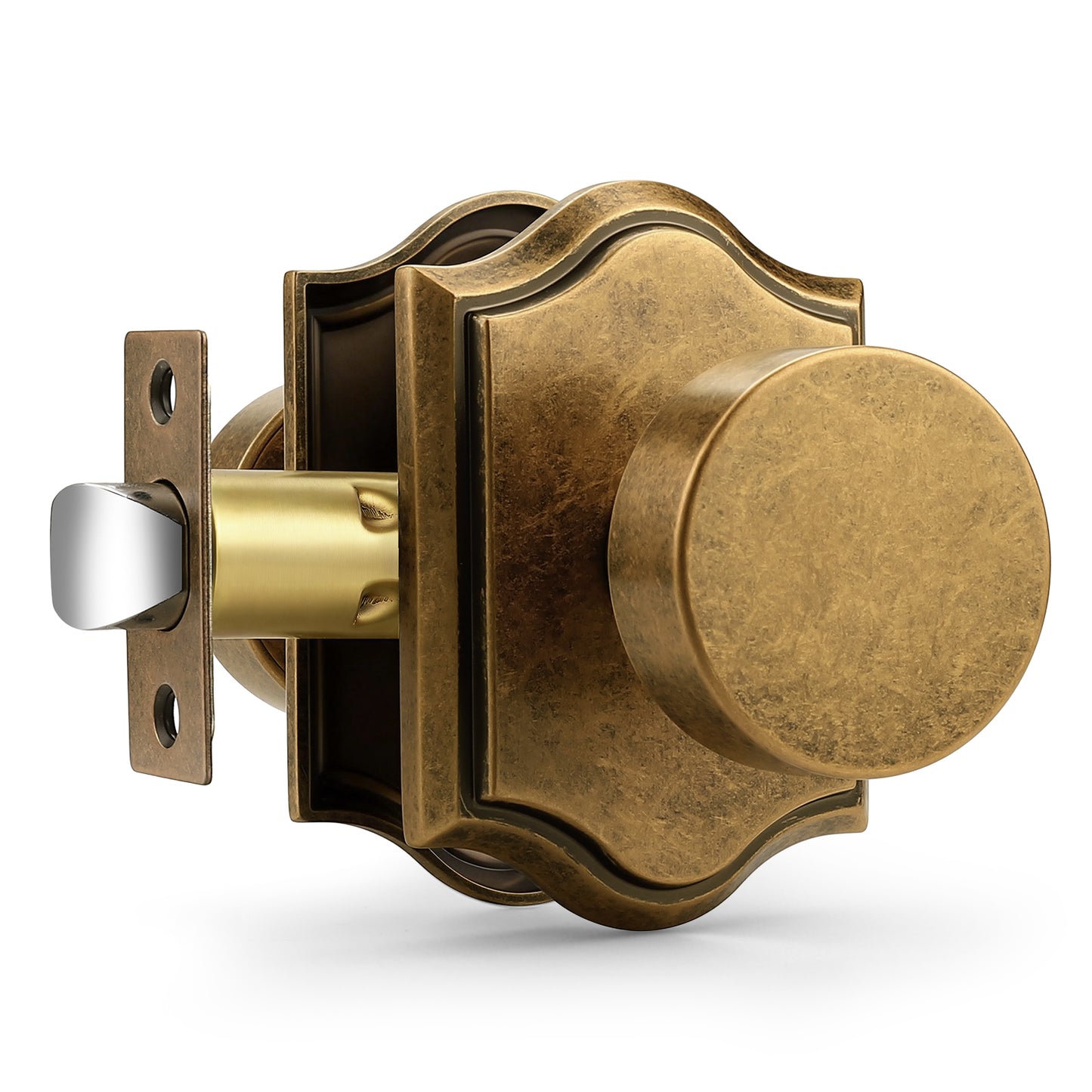 Probrico Door Knobs, Privacy Door Knobs for Bedroom Bahroom, Heavy Duty Closet Passage Interior Door Knobs, Black/Nickel/Gold/ Antique Brass
