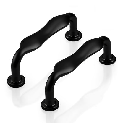 Probrico Arched Kitchen Cabinet Handles,Cabinet Pulls Solid Zinc Alloy Cupboard Hardware for Drawer Pulls