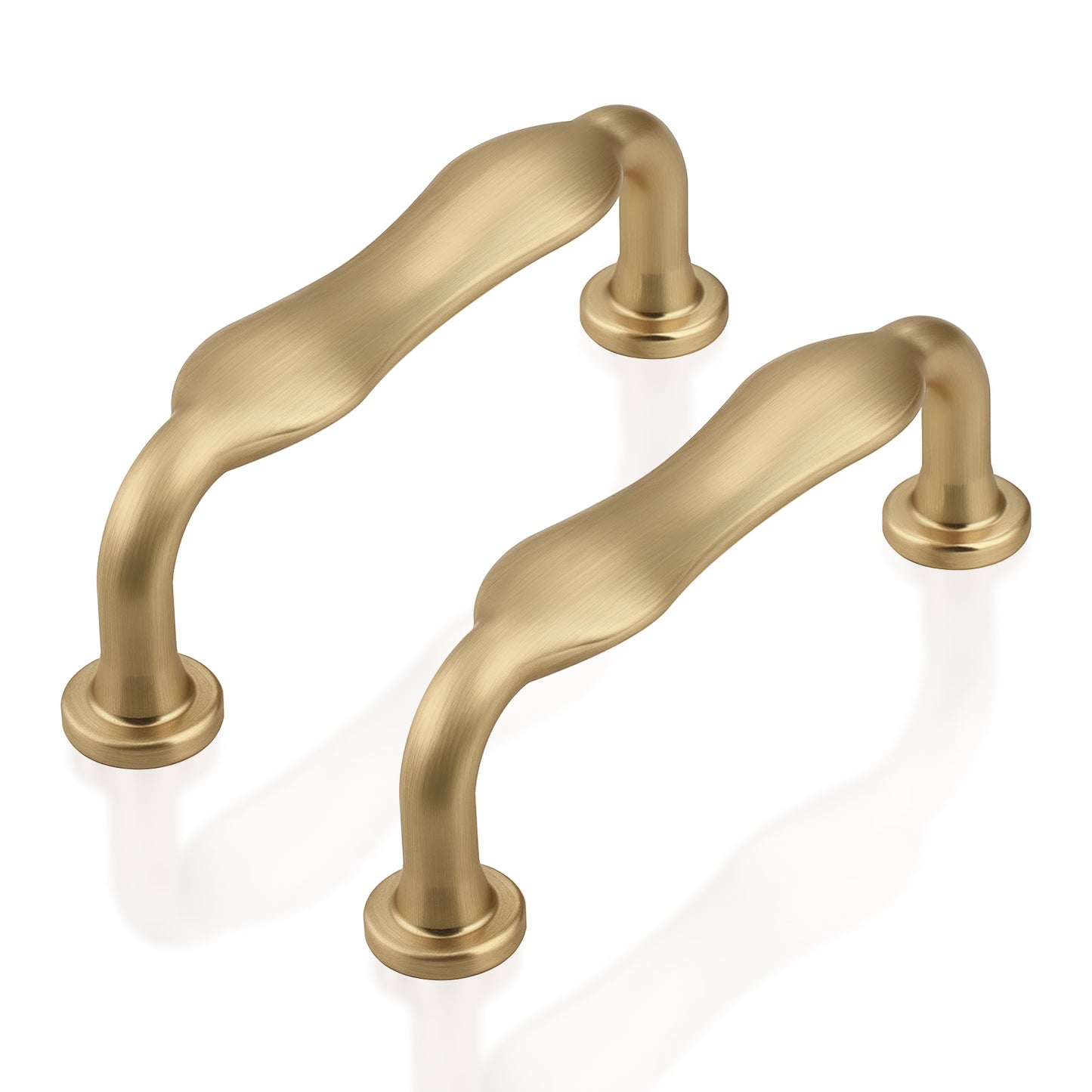 Probrico Arched Kitchen Cabinet Handles,Cabinet Pulls Solid Zinc Alloy Cupboard Hardware for Drawer Pulls