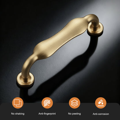 Probrico Arched Kitchen Cabinet Handles,Cabinet Pulls Solid Zinc Alloy Cupboard Hardware for Drawer Pulls