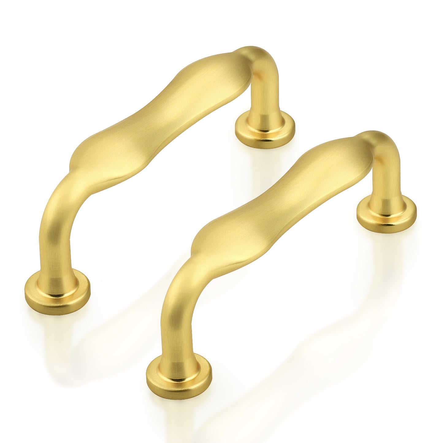 Probrico Arched Kitchen Cabinet Handles,Cabinet Pulls Solid Zinc Alloy Cupboard Hardware for Drawer Pulls