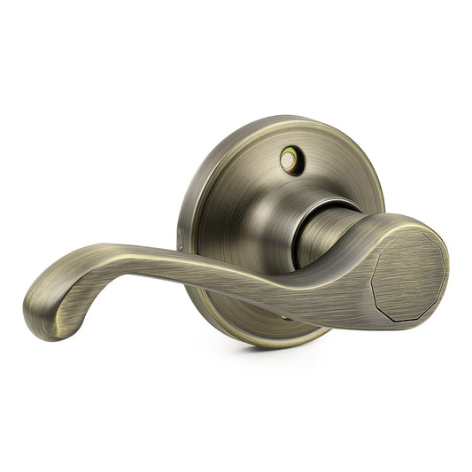 Probrico 2026 New Dummy Door Handle Antique Bronze, Non-Turning Dummy Door Lever,Decorative Interior Door Handle for Closet, Pantry, and French Doors, Reversible for Left or Right Door