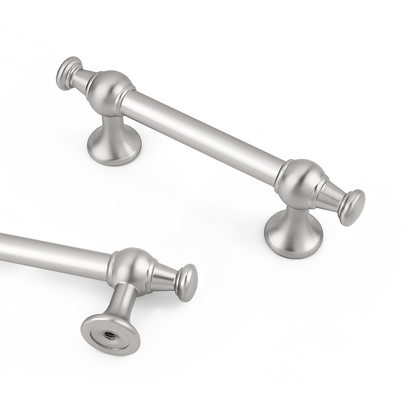 Probrico Brushed Nickel Cabinet Pulls 5 Pack 3 Inch (76mm) Hole Center, Kitchen Cabinet Hardware Nickel Dresser Drawer Pulls, Handles for Cabinets Bathroom Drawers Solid