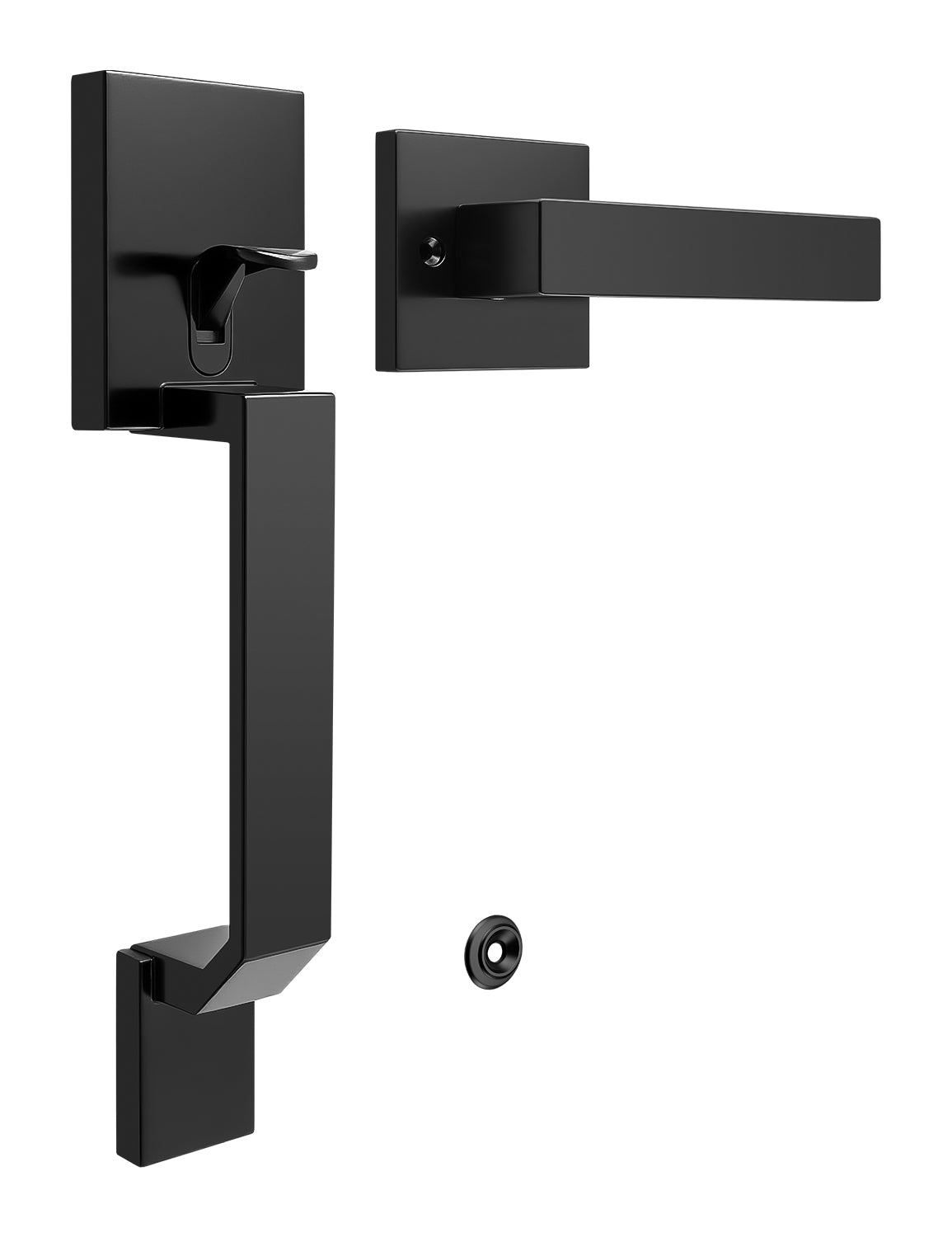 Probrico Front Door Handle / Handle Set with Deadbolt, Black, Gold, Brushed Nickel, Bronze