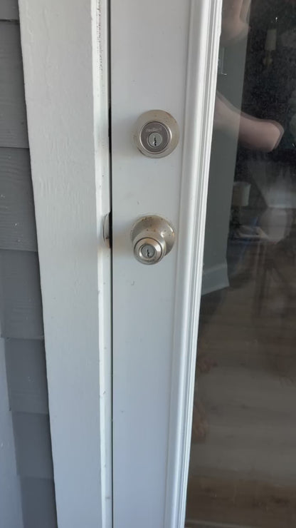 Probrico Black Smart Deadbolt Lock for Front Door, Keypad Deadbolt Lock with Handle Lever