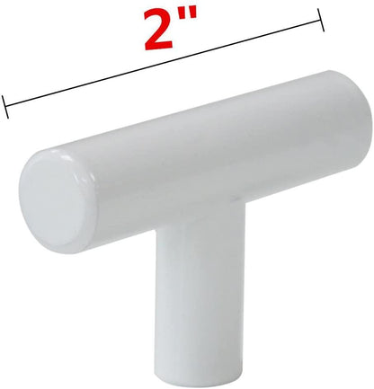 2"-10" Modern Cabinet Hardware Handle Pull Kitchen Cabinet T Bar Knobs and Pull Handles White PD2283HWH - Probrico