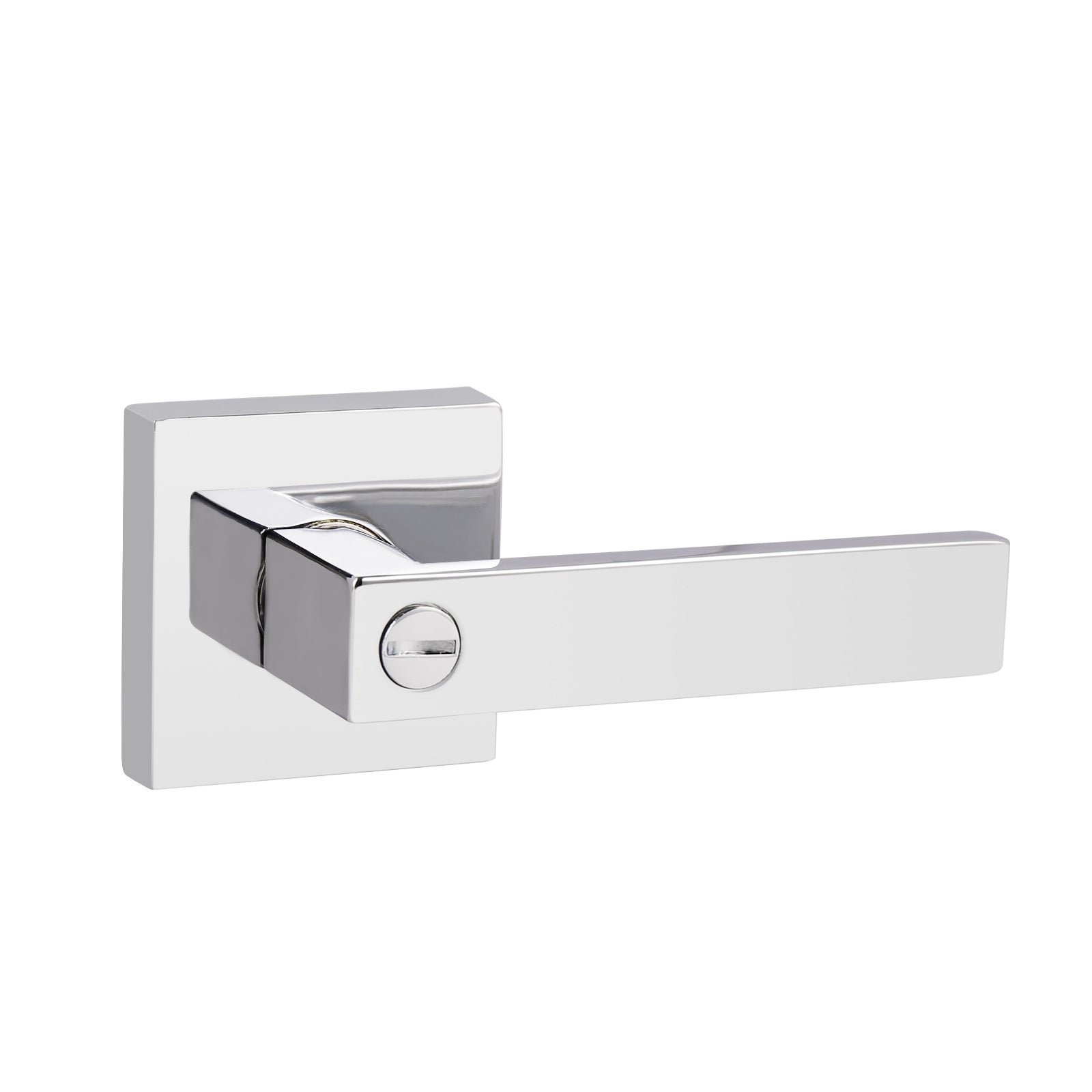 Heavy Duty Privacy Door Handles with Square Design, Polished Chrome Finish DL01PCBK - Probrico