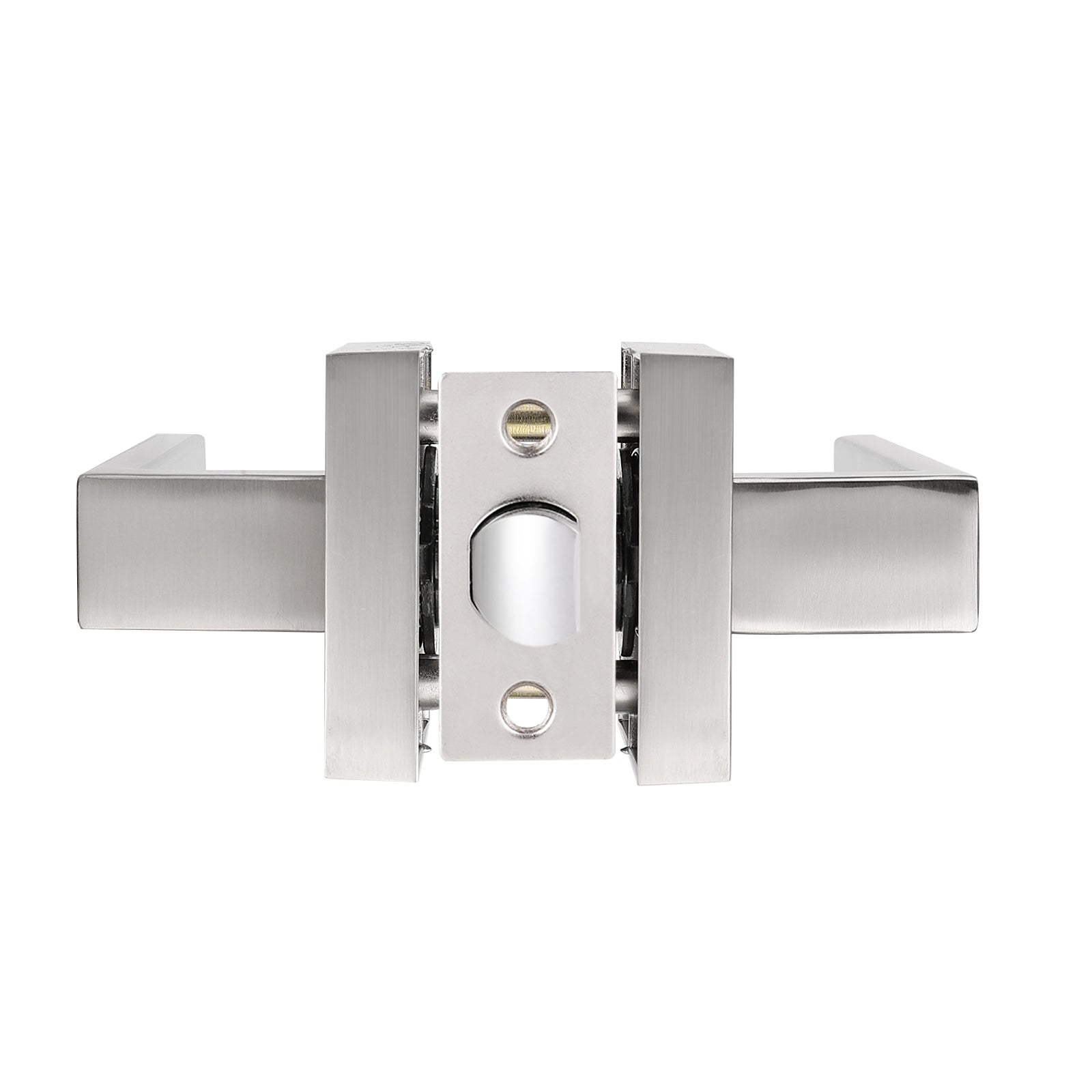 Front Door Levers and Double Cylinder Deadbolts Lock Set (Keyed Alike), Satin Nickel Finish - Probrico