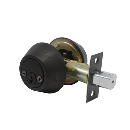 Double Cylinder Deadbolts with Key on Both Side, Keyed Entry Door Lock Oil Rubbed Bronze Finish DLD102ORB - Probrico