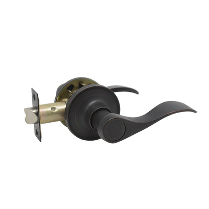 Wave Style Door Handle Keyed Entry/Privacy/Passage/Dummy Door Lock Levers, Oil Rubbed Bronze DL12061ORB - Probrico
