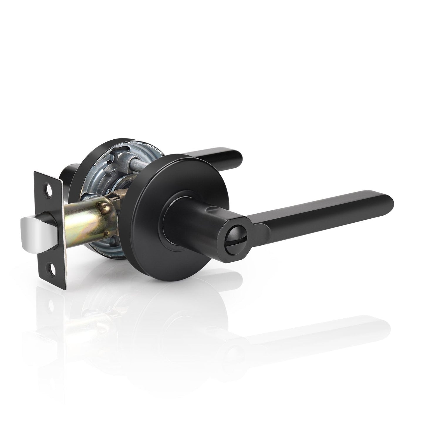 Probrico Various Styles of Black Privacy Locks Door Handle Door Knob and Crystal Door Knob 10 Pack - Probrico