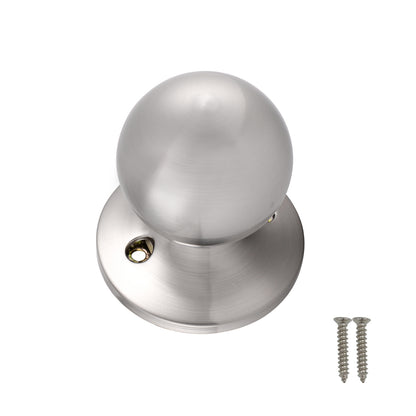 Single Connect Rod Round Ball Knobs Entrance/Privacy/Passage/Dummy Door Lock Knob, Satin Nickel Finish DL5763SN - Probrico