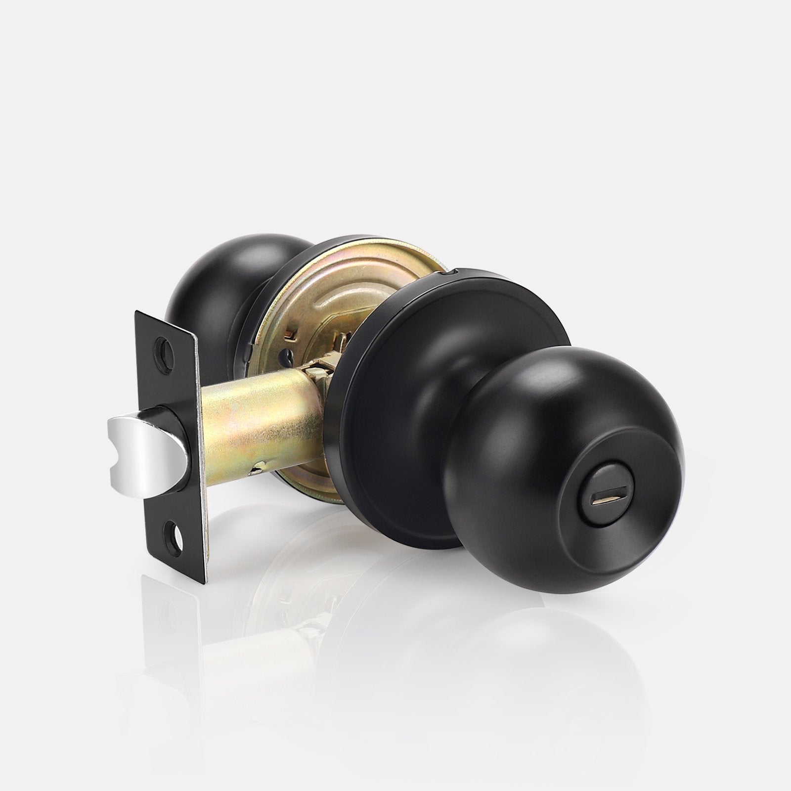 Probrico Various Styles of Black Privacy Locks Door Handle Door Knob and Crystal Door Knob 10 Pack - Probrico