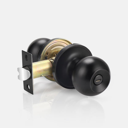 Probrico Various Styles of Black Privacy Locks Door Handle Door Knob and Crystal Door Knob 10 Pack - Probrico