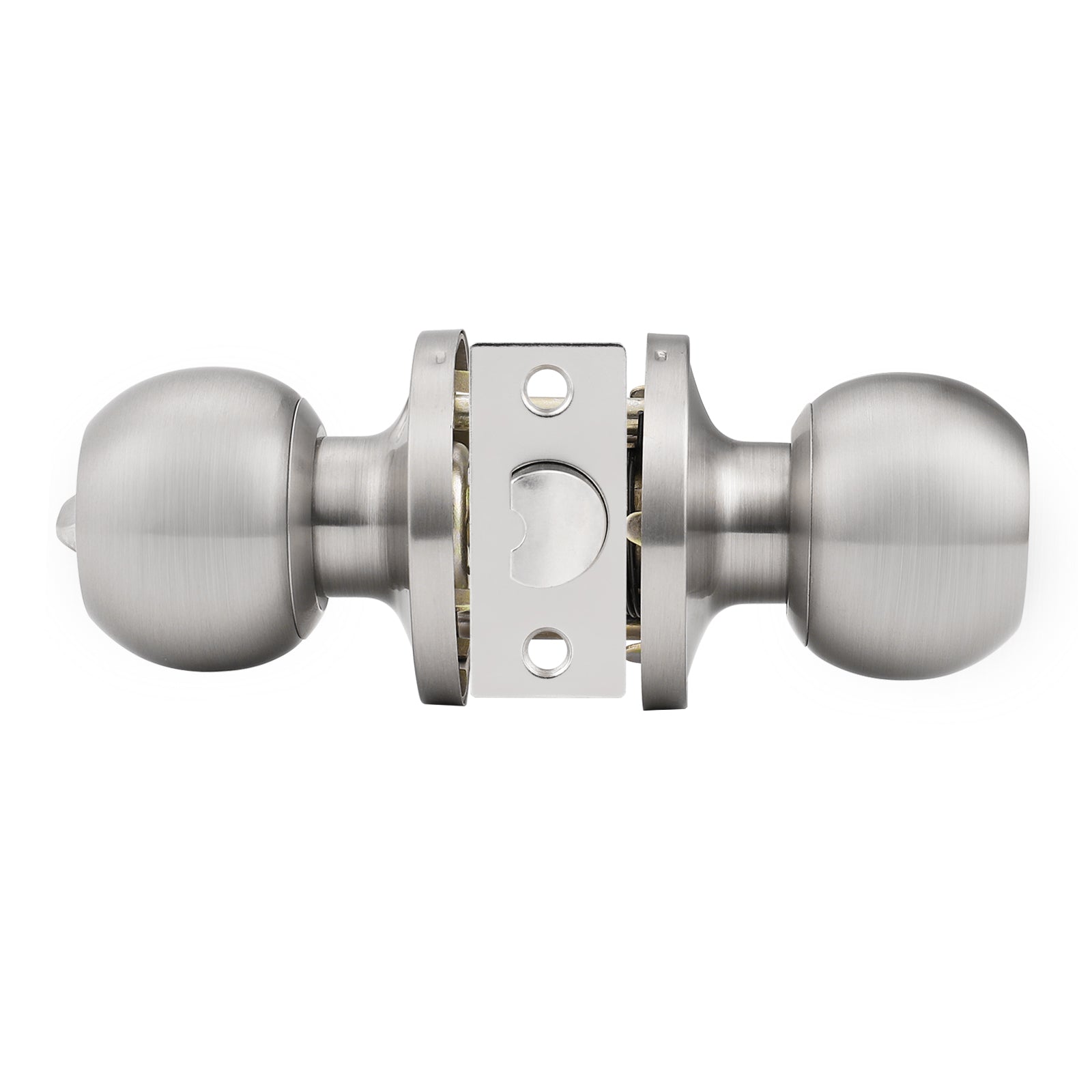 Satin Nickel Round Ball Knobs Keyed Entry/Privacy/Passage/Dummy Door Lock Knob, Satin Nickel Finish DL607SN - Probrico