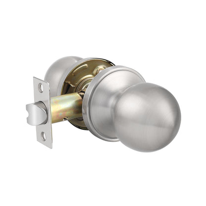 Satin Nickel Round Ball Knobs Keyed Entry/Privacy/Passage/Dummy Door Lock Knob, Satin Nickel Finish DL607SN - Probrico