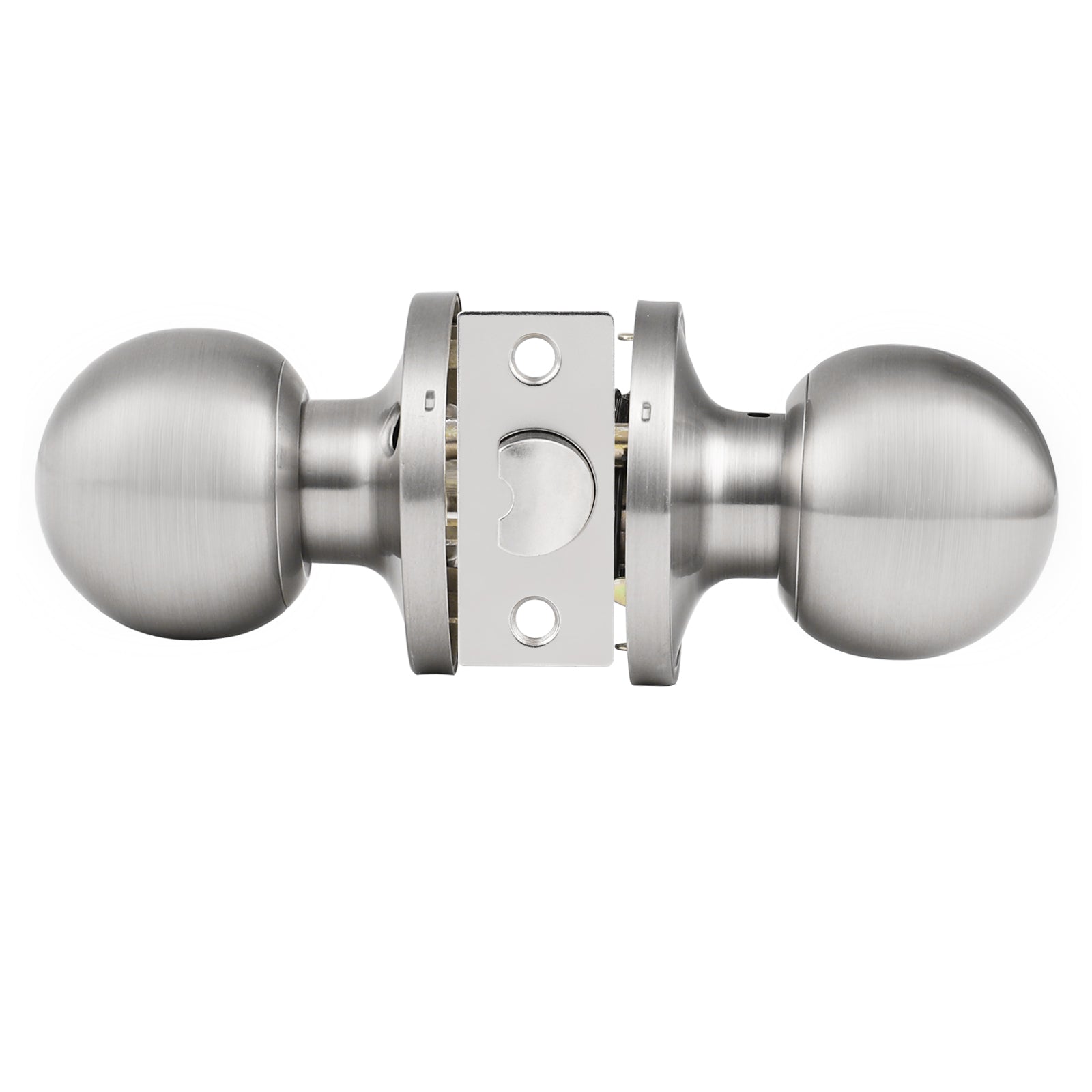 Satin Nickel Round Ball Knobs Keyed Entry/Privacy/Passage/Dummy Door Lock Knob, Satin Nickel Finish DL607SN - Probrico
