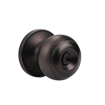 Door Lock Knobs Entrance/Passage/Dummy/Privacy Locks Oil Rubbed Bronze Finish DL609ORB - Probrico