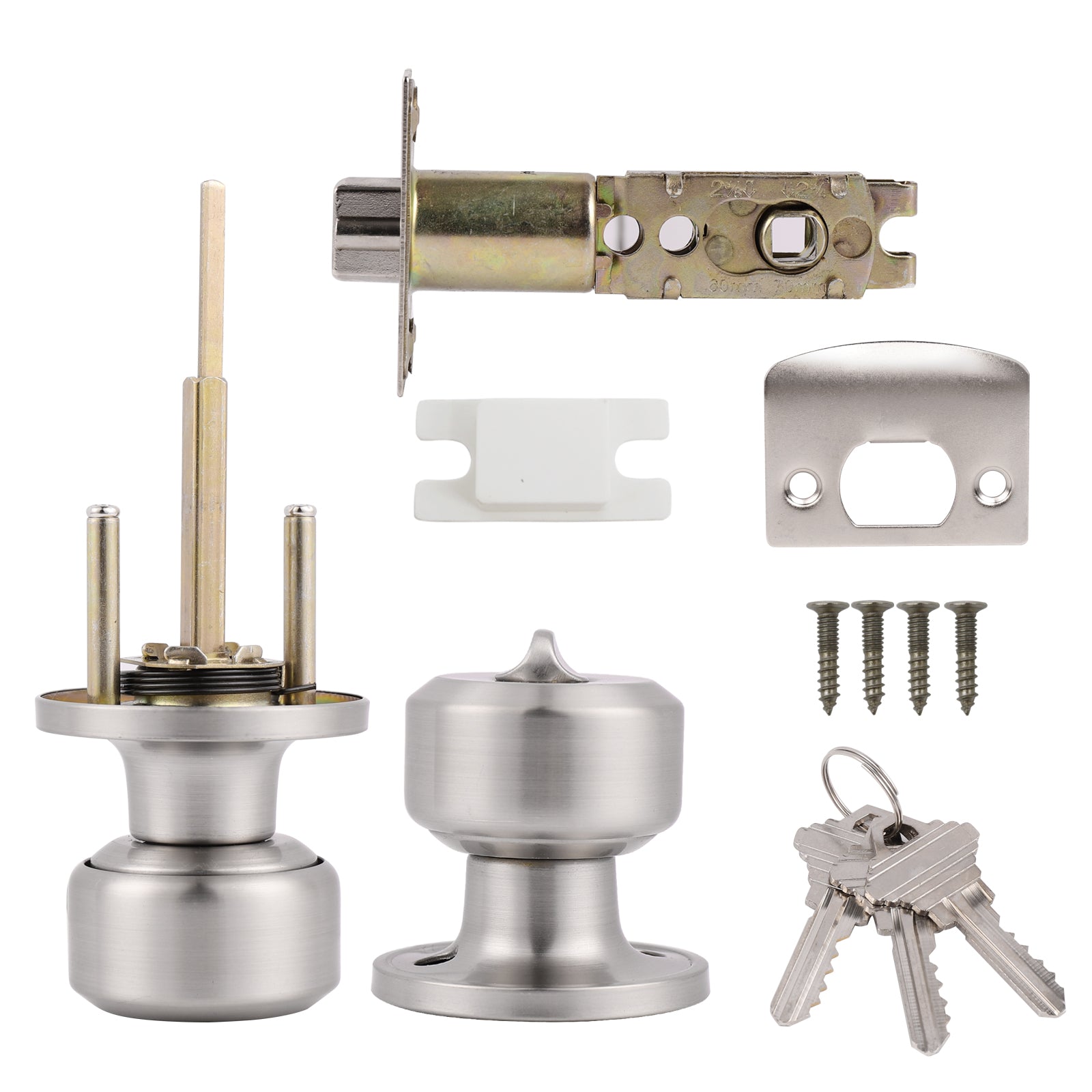 Interior Entry Door Lock Knobs, Keyed Alike Lock set with Same Key DL610 - Probrico
