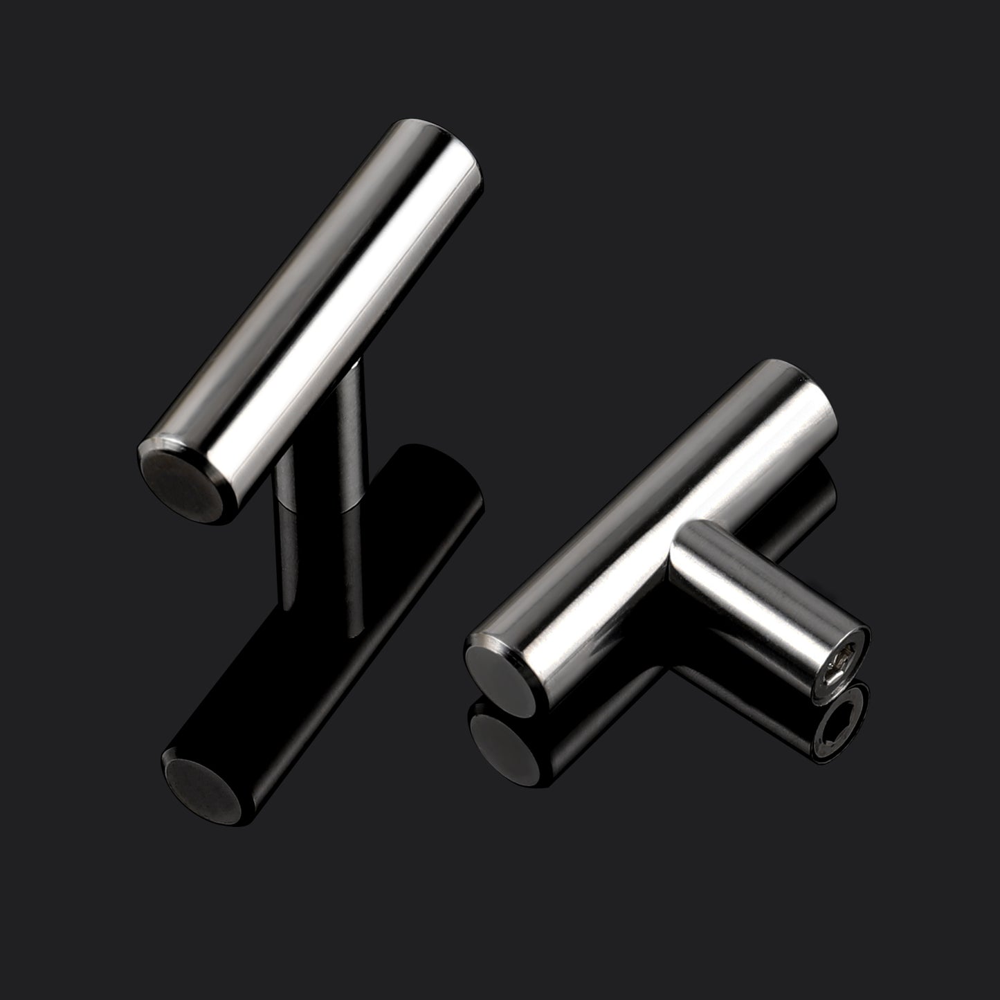 Polished Chrome T Bar Cabinet Knobs 2inch 50mm Lenght PS201HPC - Probrico