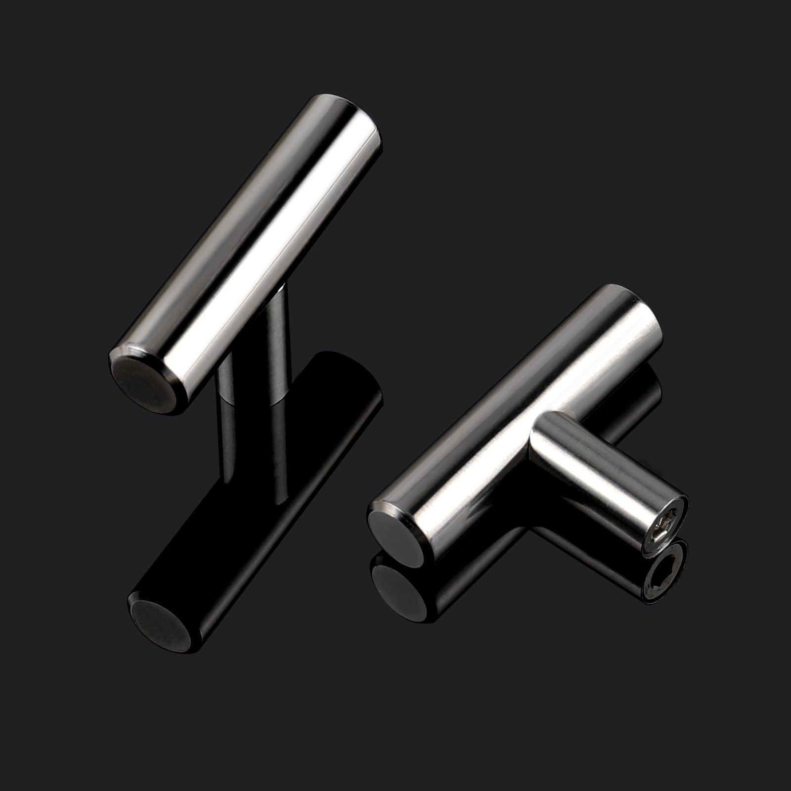 Polished Chrome T Bar Cabinet Knobs 2inch 50mm Lenght PS201HPC - Probrico