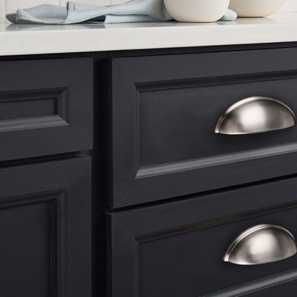 Satin Nickel Cup Pulls 76mm 3inch Hole Centers, Kitchen Cabinets Hardware PD82981 - Probrico