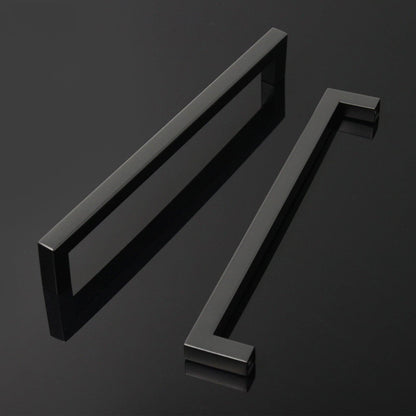1/2" Square Bar Cabinet Handle Pulls Black Kitchen Hardware Drawer Pull and Knobs 2-12" PDDJS12HBK - Probrico