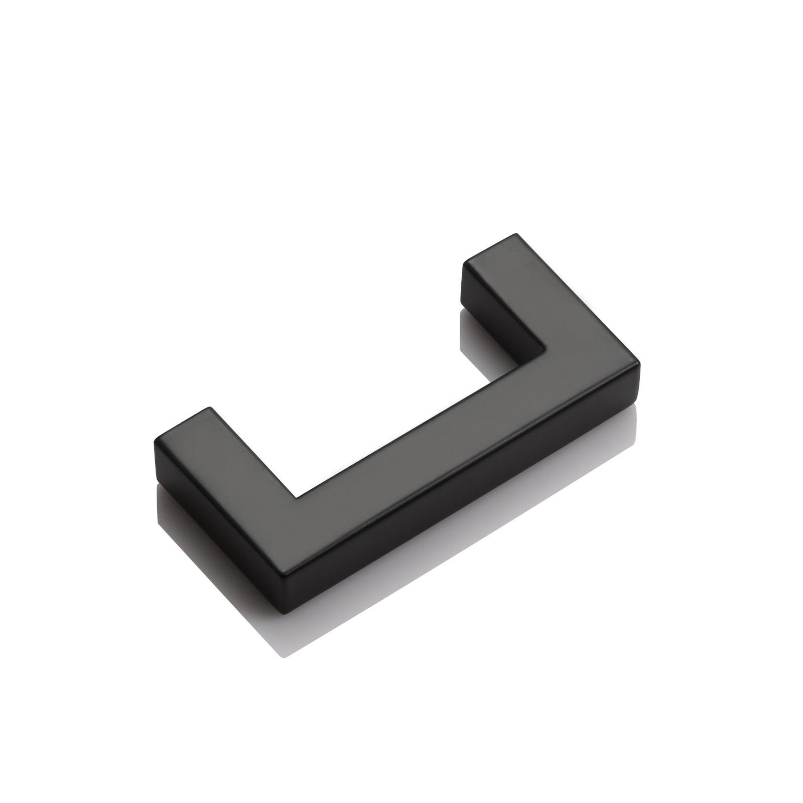 1/2" Square Bar Cabinet Handle Pulls Black Kitchen Hardware Drawer Pull and Knobs 2-12" PDDJS12HBK - Probrico