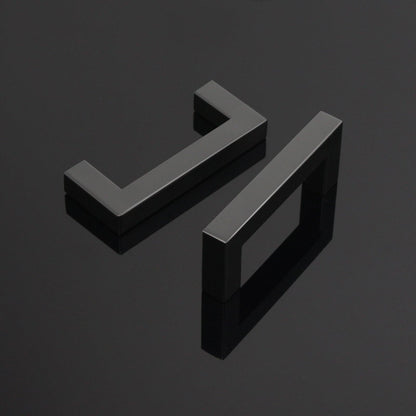 1/2" Square Bar Cabinet Handle Pulls Black Kitchen Hardware Drawer Pull and Knobs 2-12" PDDJS12HBK - Probrico
